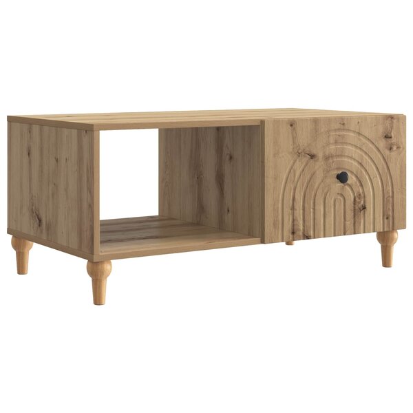 vidaXL Table basse Chêne artisanal 90 x 50 x 40 cm Bois d'ingénierie