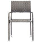 vidaXL Ensemble de salle à manger de jardin 5 Pièces Anthracite