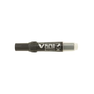 Marqueur Permanent Rechargeable V SUPER COLOR Begreen Pte Biseautée Moyenne Noir PILOT