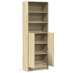 vidaXL Buffet haut LED chêne sonoma 69x32 5x200 cm bois d’ingénierie