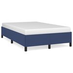 vidaXL Cadre de lit bleu 120x190 cm tissu