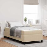 vidaXL Cadre de lit Vert gris clair 80 x 200 cm