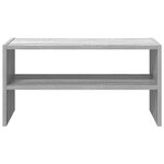 vidaXL Étagère à chaussures empilable sonoma gris 60x30x30 5 cm