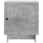 vidaXL Cabinet de chevet 2 Pièces Gris béton 43 x 34 5 x 50 cm