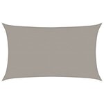 vidaXL Voile d'ombrage 160 g/m² rectangulaire gris clair 5x8 m PEHD