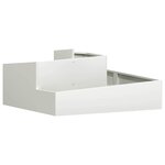 vidaXL Cache-pot de jardin Blanc 100 x 100 x 50 cm