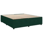 vidaXL Cadre de lit sans matelas vert foncé 180x200 cm velours