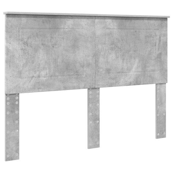 vidaXL Tête de lit Gris béton 140 cm Bois d'ingénierie