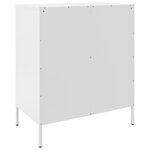 vidaXL Buffet blanc 68x39x79 cm acier