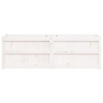 vidaXL Jardinière blanc 150x50x50 cm bois massif de pin