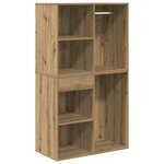 vidaXL Ensemble de coiffeuse avec LED chêne artisanal bois ingénierie