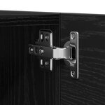 Ensemble de 7 meubles TV vidaXL muraux en bois d'ingénierie chêne noir