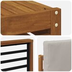 vidaXL Ensemble de canapés d'extérieur 6 Pièces Gris Naturel et Clair