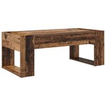 vidaXL Table basse Bois ancien 110 x 50 x 41 cm Bois d'ingénierie