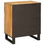 vidaXL Cabinet de chevet Naturel 50 x 33 x 62 cm Bois de mangue massif