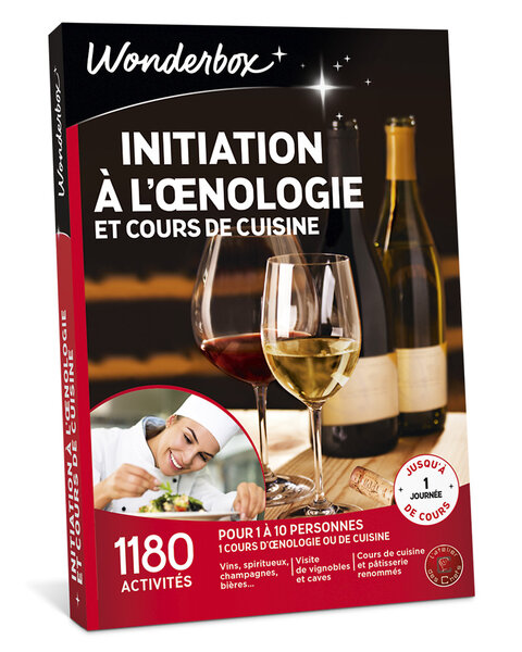 Coffret cadeau - WONDERBOX - Initiation à l'œnologie et cours de cuisine