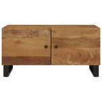 vidaXL Table basse 80x50x40 cm Bois de manguier solide et d'ingénierie