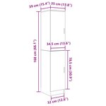 vidaXL Bureau avec rangement 2 Pièces Chêne Sonoma Bois d'ingénierie