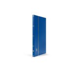 Classeur à bandes pour timbres 16 pages blanches. Couleur - Bleu