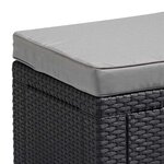 Keter Pouf de rangement Cube avec coussin Graphite