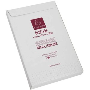 Recharge pour bloc FAF n°2 16x10cm 170p. DOTS EXACOMPTA
