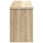 vidaXL Porte-manteau mural avec étagère Montage mural avec stockage avec porte Chêne sonoma 80 x 20 x 30 cm