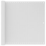 vidaXL Écran de balcon Blanc 90x500 cm PEHD