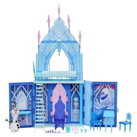 Disney la reine des neiges 2  palais de glace d'elsa avec poupées elsa et olaf  coffret château pour enfants