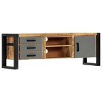 vidaXL Meuble TV 120 x 30 x 40 cm Bois massif de manguier