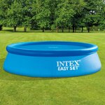 Intex Couverture solaire de piscine bleu 290 cm polyéthylène