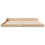 vidaXL Cadre de lit Marron 180 x 210 cm Bois massif en pin
