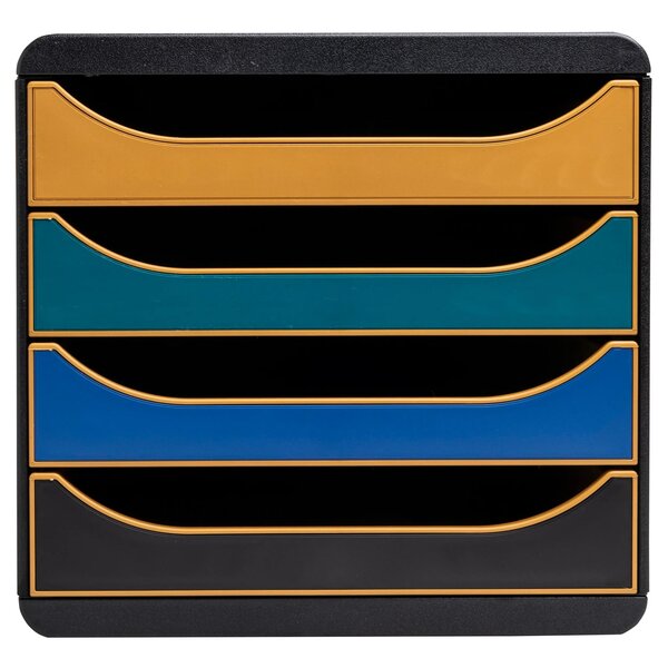 Module De Classement Big Box 4 Tiroirs Neo Deco - Couleurs Assorties - Exacompta