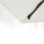 vidaXL Parasol de jardin avec mât en acier blanc 388x388x248 cm
