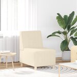 vidaXL Fauteuil Crème 55 x 74 x 82 cm Tissu en velours côtelé