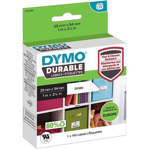 Rouleau 160 etiquettes labelwriter high performance 25 x 54 mm dymo