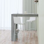 vidaXL Table bar murale Sonoma gris 102x45x103 5 cm Bois d'ingénierie