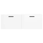 vidaXL Armoire murale blanc brillant 100x36 5x35 cm bois d'ingénierie