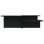 vidaXL Tables basses 2 Pièces Noir Bois d'ingénierie