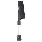 vidaXL Kit de pelle à neige 3 en 1 noir aluminium