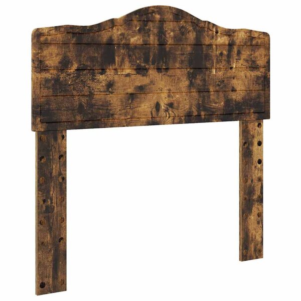 vidaXL Tête de lit avec tête de lit Chêne fumé 75 cm Bois d'ingénierie