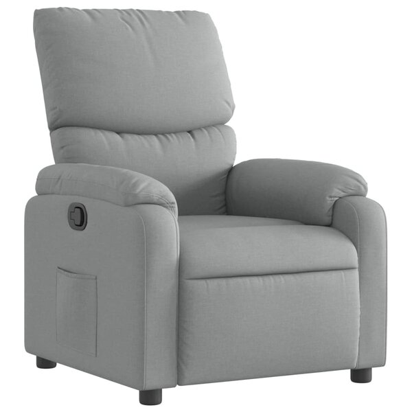 vidaXL Fauteuil inclinable Gris clair Tissu