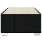 vidaXL Cadre de lit sans matelas noir 90x190 cm tissu