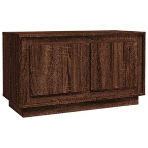 vidaXL Meuble TV chêne marron 80x35x45 cm bois d'ingénierie