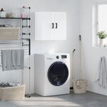 vidaXL Armoire murale Blanc brillant 60x31x60 cm Bois d'ingénierie