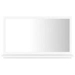 vidaXL Miroir de salle de bain Blanc 60x10 5x37 cm Bois d’ingénierie