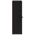 vidaXL Meuble de salle de bain avec porte-rouleau noir 20 5x22x72 cm