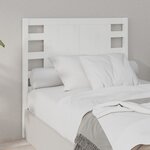 vidaXL Tête de lit Blanc 81x4x100 cm Bois massif de pin