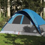 vidaXL Tente familiale à dôme 6 personnes bleu imperméable