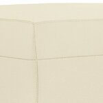 vidaXL Repose-pied Crème 60x50x41 cm Similicuir