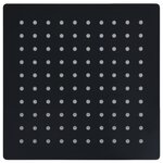 vidaXL Pomme de douche pluie Acier inoxydable 20x20 cm Carrée Noir